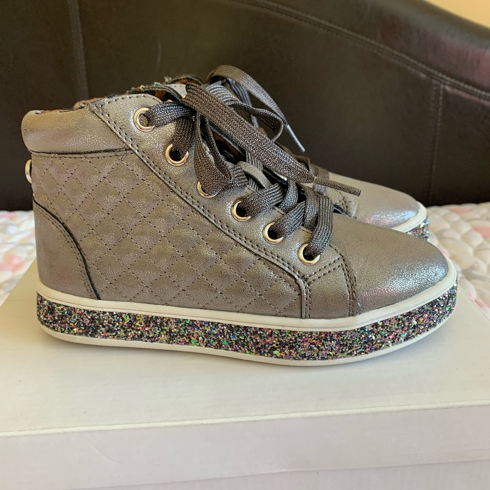 Steve Madden Girls Shoes Size 13 Pewter